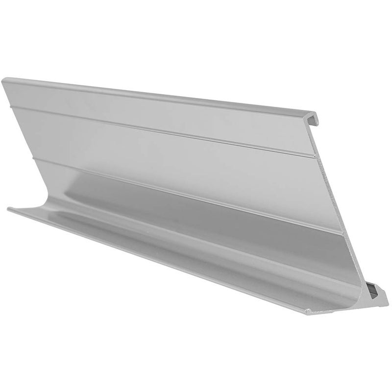 ExcelMark 2"x 8"Aluminum Name Plate Holder for Desk - Office Business Door Sign Holder - Silver - Image 2